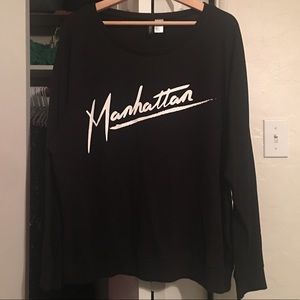 Crew neck Manhattan graphic H&M sweatshirt